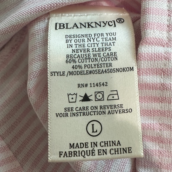 Blank NYC Long Sleeve Button Down Blouse Size Large - Picture 7 of 7